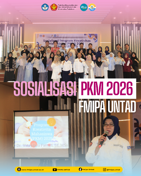 Sosialisasi Program Kreativitas Mahasiswa (PKM) 2026 FMIPA UNTAD